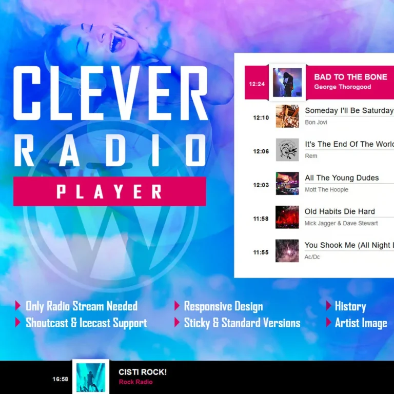 CLEVER – HTML5 Radio Player