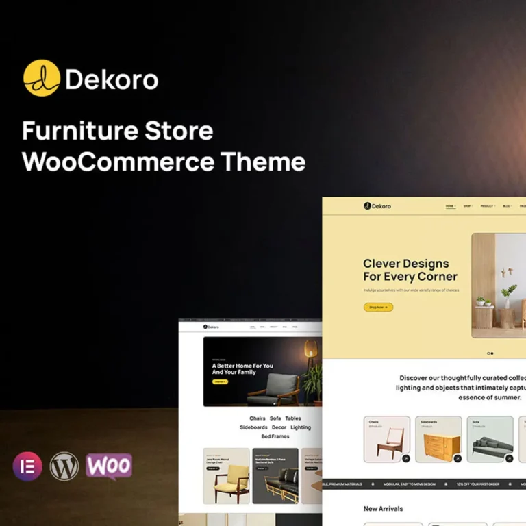 Dekoro – Furniture Store WooCommerce Theme