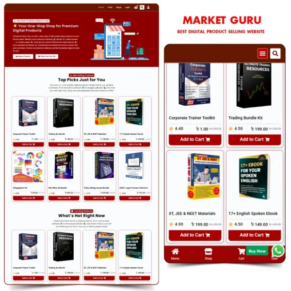 Digital Product Website Theme