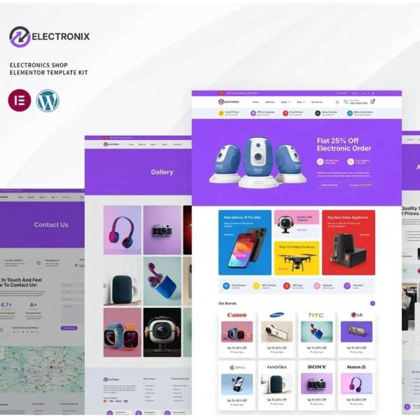 Electronix – Electronics Shop Template Kit