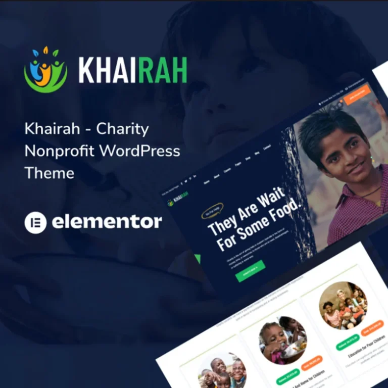 Khairah – Charity WordPress Theme