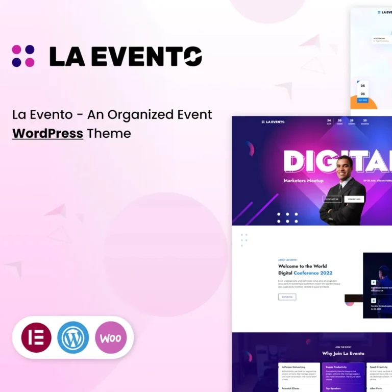 La Evento – An Organized Event WordPress Theme