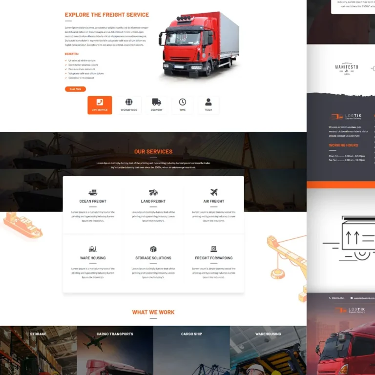 Logtik – WP Logistics, Cargo Transportation Theme