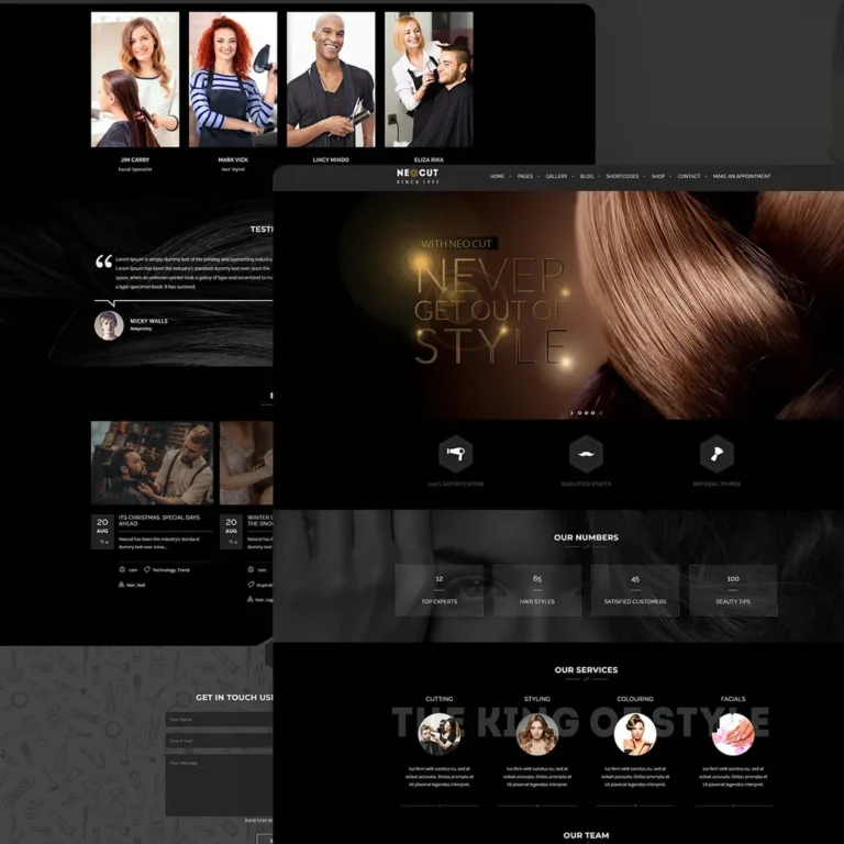 Neo Salon | Barber, Hair Salon Shop WordPress Theme