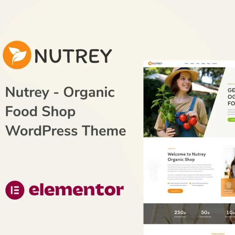 Nutrey – Organic Food Shop WordPress Theme