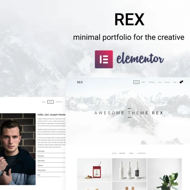 Rex – Minimal WordPress Portfolio Theme