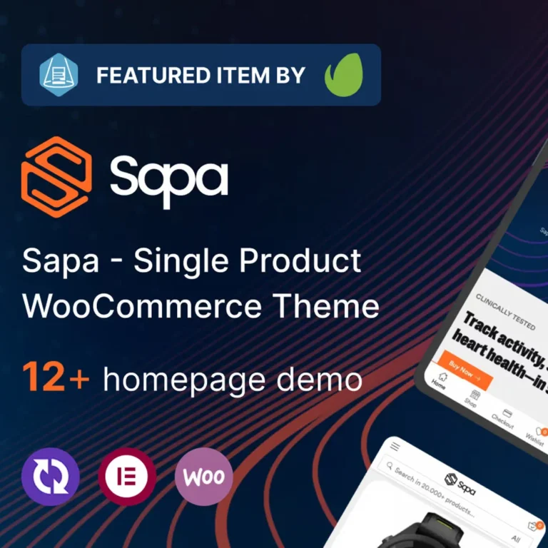 Sapa – Product Landing Page WooCommerce Theme Welcome to Sapa, the ultimate Product Landing Page WooCommerce WordPress Theme designed exclusive