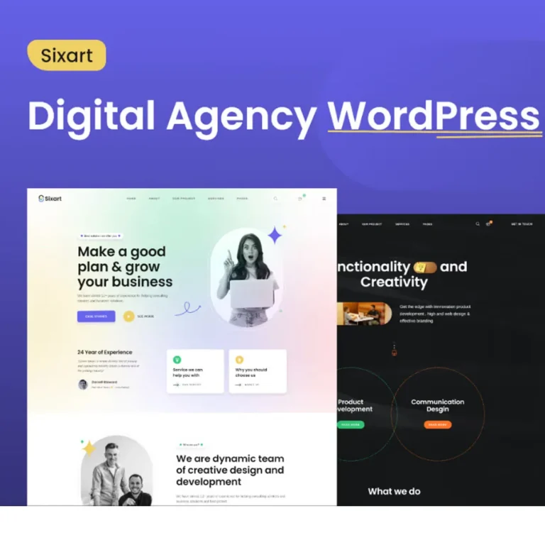 Sixart – Digital Agency WordPress Theme