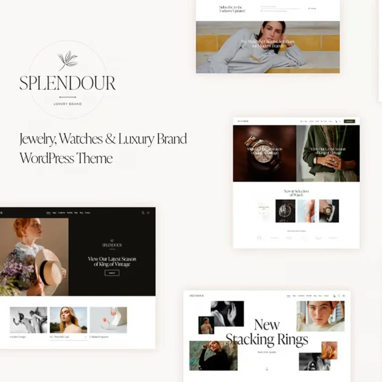 Splendour is a beautiful, modern & alluring Woocommerce WordPress Theme.